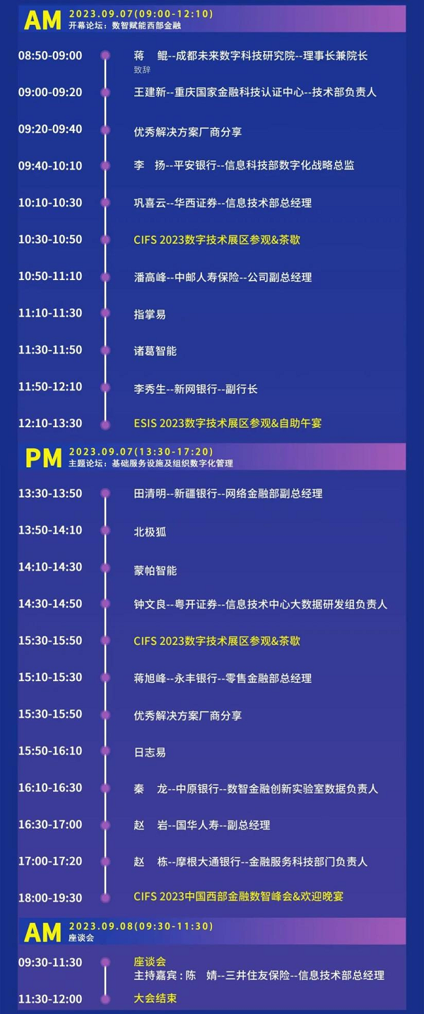 峰会动向|CIFS 中国西部金融数智峰会将于9月7号在成都举行！